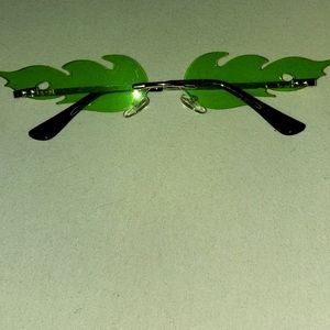 Green flame sunglasses